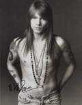 AXL ROSE SIGNED HERB RITTS BOOKPLATE