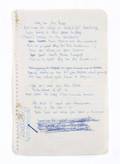 SLASH HANDWRITTEN LYRICS