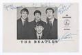 THE BEATLES SIGNED PROMOTIONAL CARD