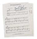 BOB DYLAN SIGNED SHEET MUSIC
