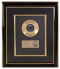 MICHAEL JACKSON GOLD SINGLE RECORD AWARD