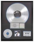 MICHAEL JACKSON PLATINUM RECORD AWARD