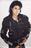 MICHAEL JACKSON SIGNED POSTER