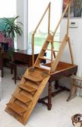 19TH CENTURY CONVERTIBLE LIBRARY STAIRS