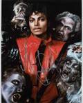 MICHAEL JACKSON SIGNED THRILLER PHOTOGRAPH
