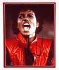 MICHAEL JACKSON SIGNED THRILLER PHOTOGRAPH