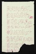 JOHNNY CASH HANDWRITTEN THE DOGS ARE IN THE WOODS LYRICS