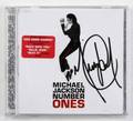 MICHAEL JACKSON SIGNED NUMBER ONES COMPACT DISC