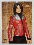 MICHAEL JACKSON SIGNED CALENDAR PAGE
