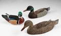 LARRY HAGMAN GROUP OF THREE PAINTED DECOY DUCKS