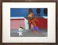 DOM DELUISE OWNED ITS THE WOLF HANNABARBERA ANIMATION CEL