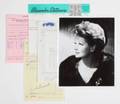 LUCILLE BALL RECEIPTS AND PHOTOGRAPH