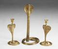 THREE BRASS COBRA ITEMS