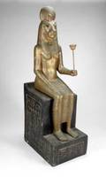 CLEOPATRA SEATED FIGURE WITH LION HEAD