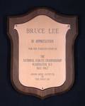 BRUCE LEE KARATE TOURNAMENT PLAQUE