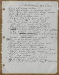 JOHNNY CASH HANDWRITTEN I AM READY FOR YOUR LOVE LYRICS