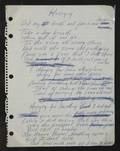 JOHNNY CASH HANDWRITTEN HUNGRY LYRICS