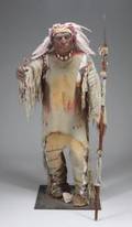 MICHAEL JACKSON NEVERLAND RANCH LIFE SIZE FIGURE OF AN INDIAN CHIEF