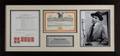 FRANK SINATRA STOCK CERTIFICATE AND SIGNED DOCUMENT