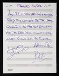 LYNYRD SKYNYRD HANDWRITTEN FREEBIRD LYRICS