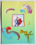 PETER MAX ORIGINAL ANDY WITH MUSTACHE