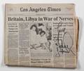 MICHAEL JACKSON SIGNED LOS ANGELES TIME NEWSPAPER