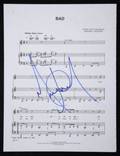 MICHAEL JACKSON SIGNED SHEET MUSIC