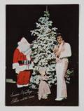 ELVIS PRESLEY SIGNED CHRISTMAS POSTCARD