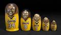 KOBE BRYANT SIGNED LA LAKERS RUSSIAN DOLL SET