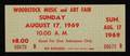 UNUSED WOODSTOCK TICKET