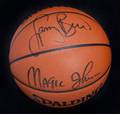 MAGIC JOHNSON AND LARRY BIRD SIGNED BASKETBALL