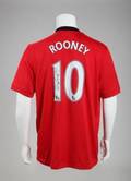 WAYNE ROONEY SIGNED MANCHESTER UNITED FC JERSEY