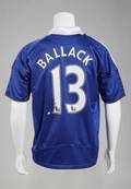 MICHAEL BALLACK SIGNED CHELSEA FC JERSEY