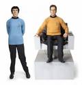 CAPTAIN KIRK AND MR SPOCK LIFESIZE MANNEQUINS