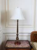 PAIR OF BRASS TABLE LAMPS