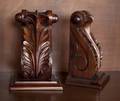 CARVED ACANTHUS BOOKENDS