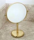 BRASS VANITY TABLE MIRROR