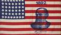 BENJAMIN HARRISON 1892 CAMPAIGN FLAG