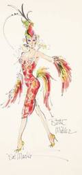 BOB MACKIE FOR BETTE MIDLER DESIGN SKETCH