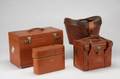 GROUP OF FOUR LEATHER TRAVELING CASES