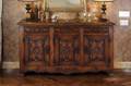 CARVED OAK CABINET