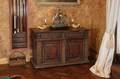ITALIAN CARVED WOODEN CREDENZA