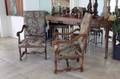 PAIR OF CHARLES X STYLE NEEDLEPOINT ARMCHAIRS
