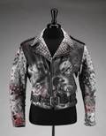 SLASH OWNED CUSTOM MARC VACHON PAINTED LEATHER JACKET