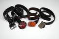 SLASH WORN GROUP OF FOUR LEATHER BELTS