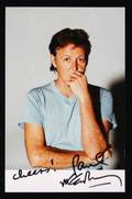PAUL McCARTNEY SIGNED POSTCARD