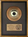 THE BEATLES GOLD SINGLE AWARD FOR LET IT BE
