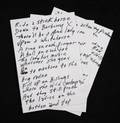 JOHNNY CASH HANDWRITTEN STICK HORSE LYRICS