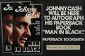 JOHNNY CASH SIGNED BOOKSTORE DISPLAY