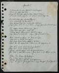 JOHNNY CASH HANDWRITTEN JOE HILL LYRICS